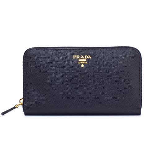 prada saffiano zip wallet|prada saffiano wallet men's.